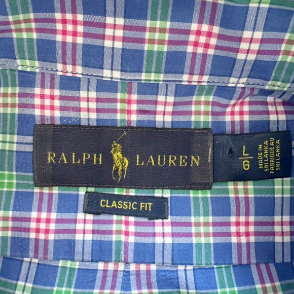 Polo Ralph Lauren Plaid Button Down Shirt | LARGE - Picture 10 of 13